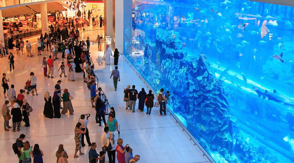 Aquário no Dubai Mall 