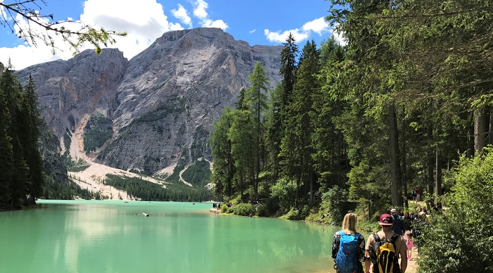 Como é a trilha até o Lago di Sorapis nas Dolomitas