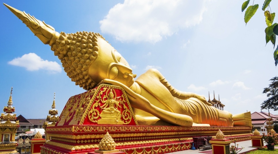 Estátua de Buda em Luang Prabang (Foto: shutterstock.com)