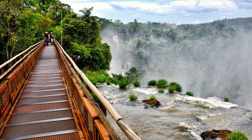 Há vários pontos diferentes para fazer fotos no Parque Nacional do Iguaçu Parque Nacional do Iguaçu