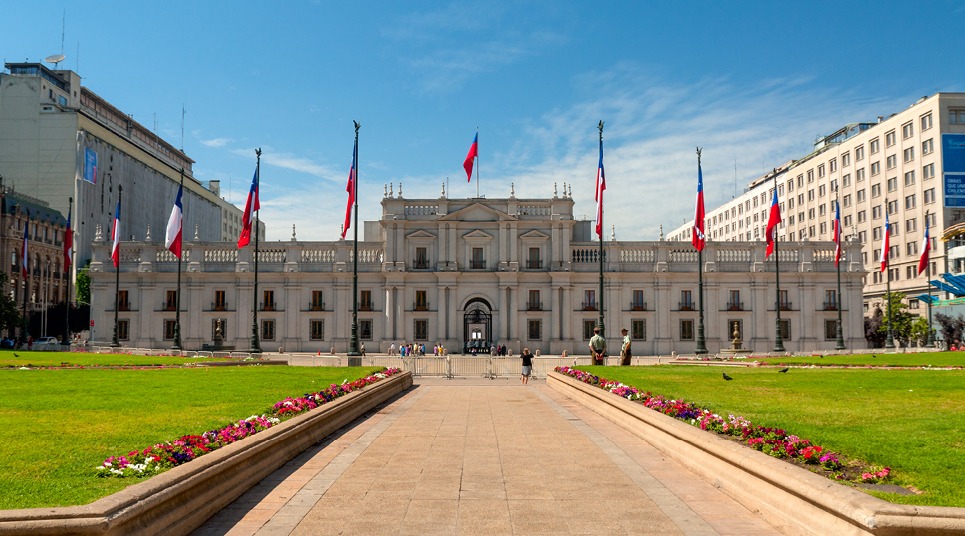 Palácio de la Moneda em Santiago do Chile