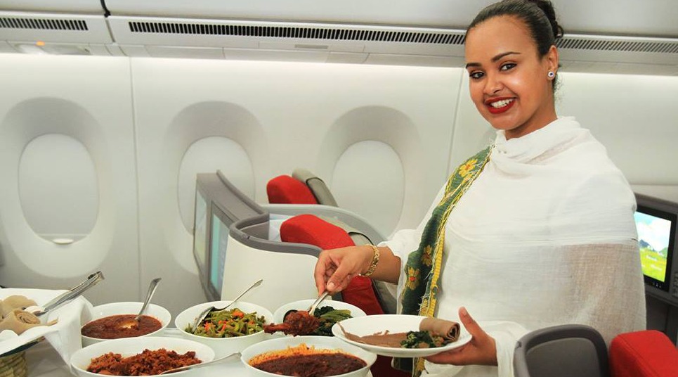 Serviço de bordo da Ethiopian Airlines