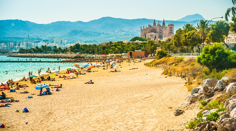 Praia em Palma de Mallorca 