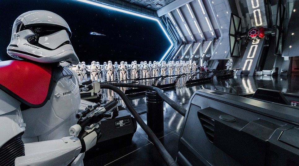 Stormtroopers na nova atração Rise of The Resistance