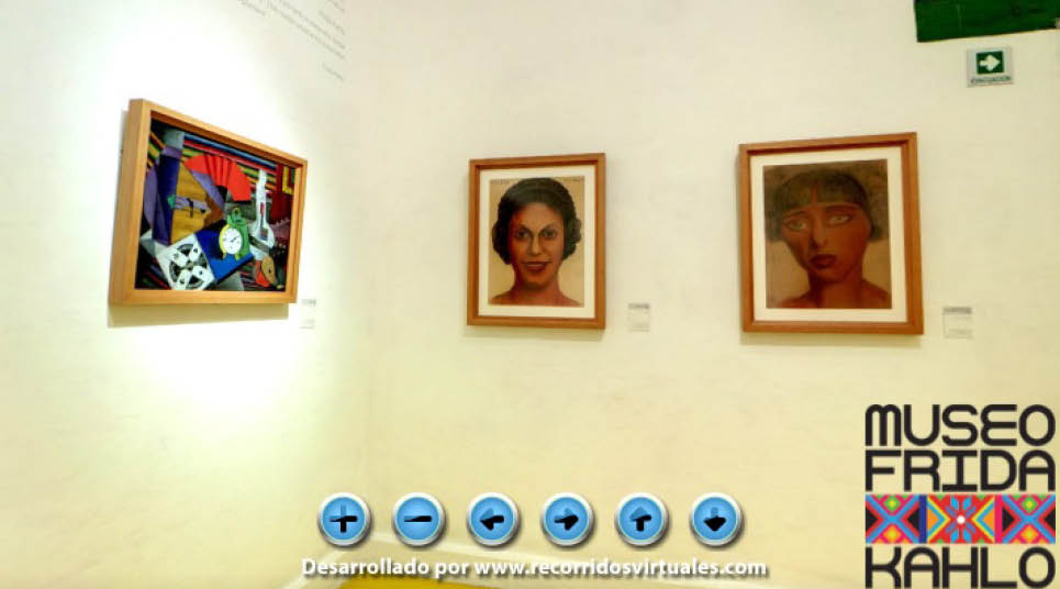 Autorretratos e outras obras de arte de Frida estão por todos os lados Museu Frida