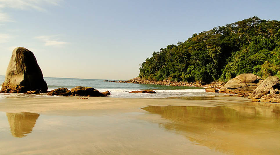 Praia Preta, no Guarujá