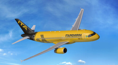 Avião da companhia aérea Itapemirim