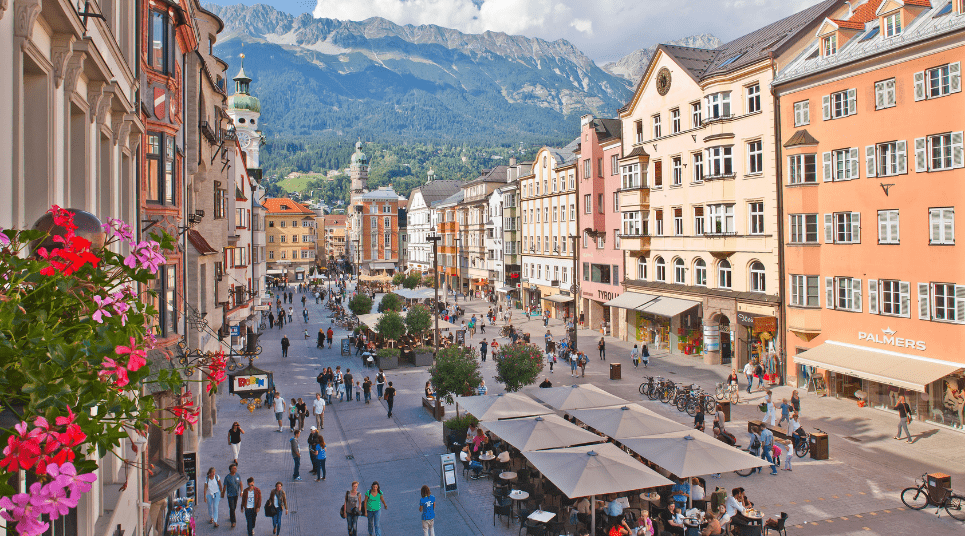 Calçadão em Innsbruck