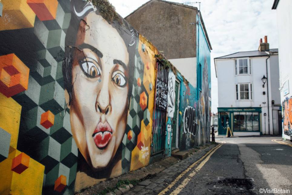 Grafite em Brighton’s Lanes