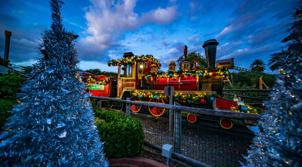 Christmas Town é a celebração de natal no parque Busch Gardens
