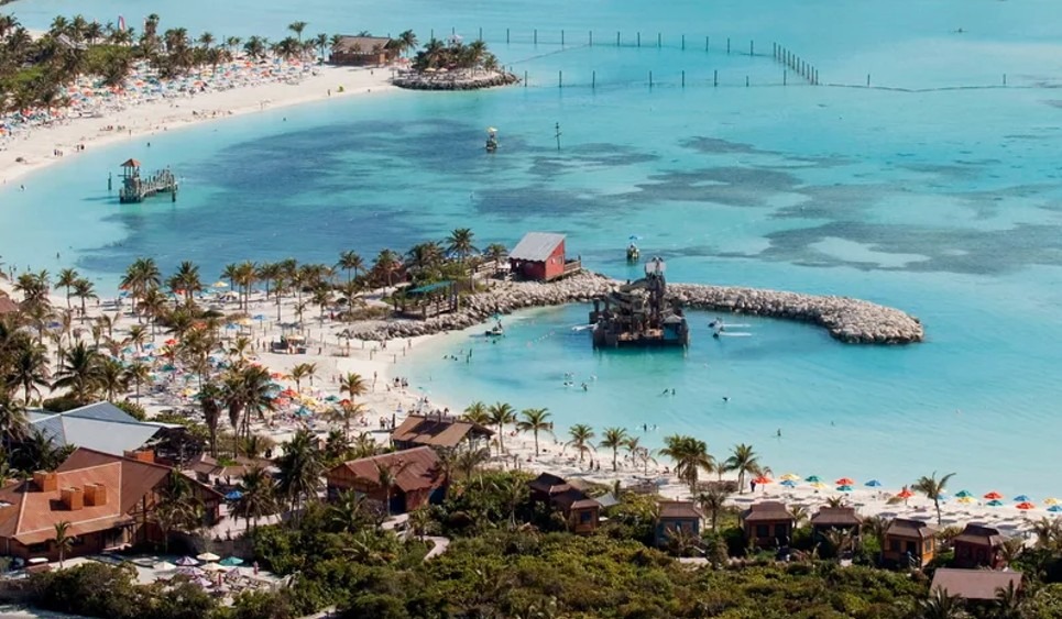 A Castaway Cay, ilha privativa da Disney Cruise Line nas Bahamas, no Caribe