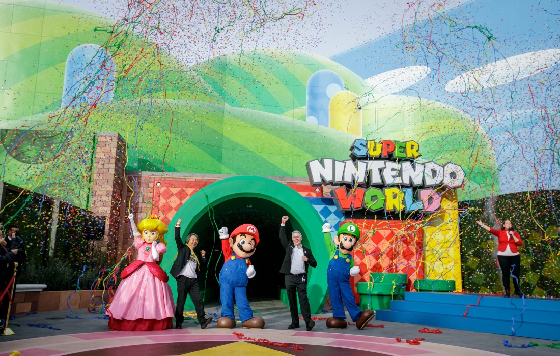 Nintendo inaugura área inspirada no jogo 'Super Mario' no Japão