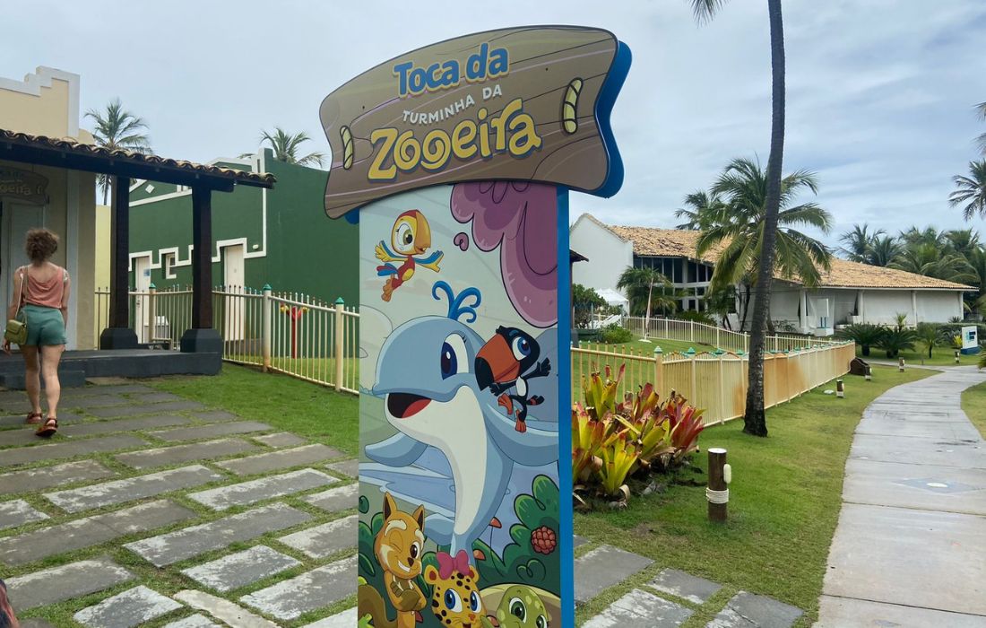 Toca Turminha da Zooeira é a recreação infantil do complexo de hotéis. 