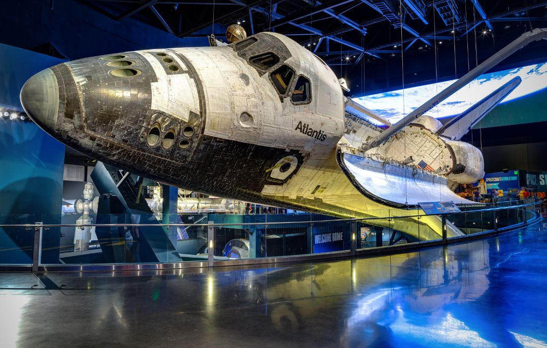 Ônibus espacial Atlantis, no Parque da Nasa