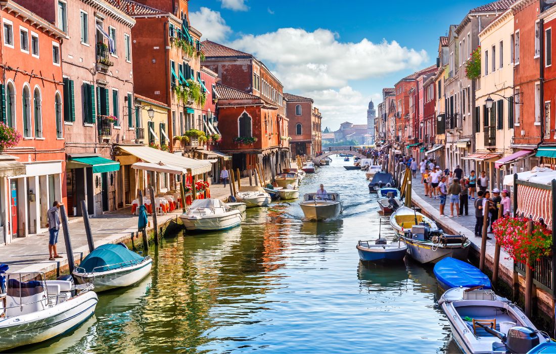 Ilha murano em Veneza, Itália