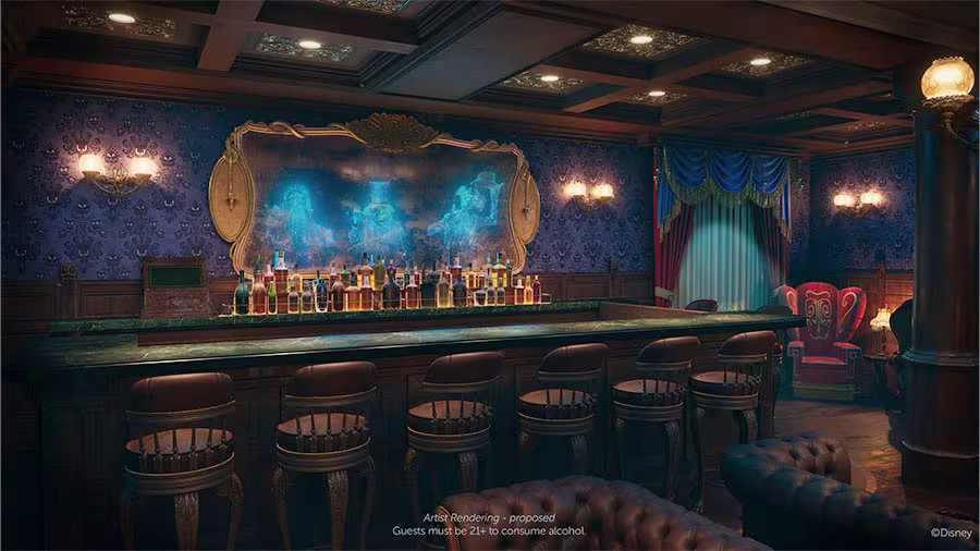 Bar do Disney Treasure terá decoração inspirada em navios de luxo antigos (divulgação)