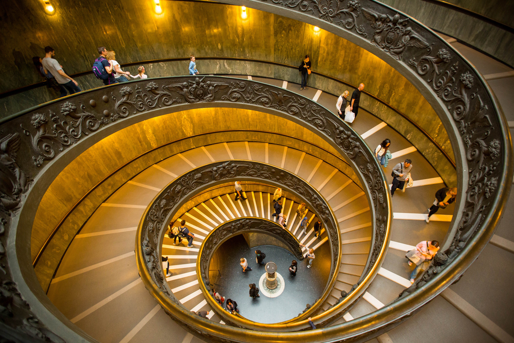 Escada nos Museus do Vaticano