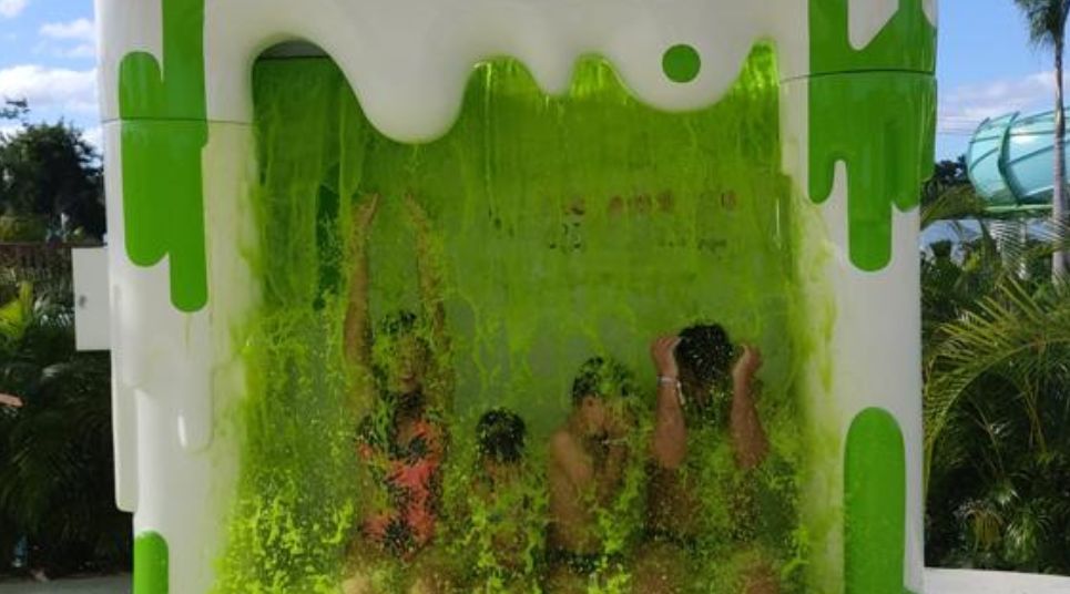 Banho de slime no Nickelodeon Hotels & Resorts Riviera Maya (Tarcila Ferro)
