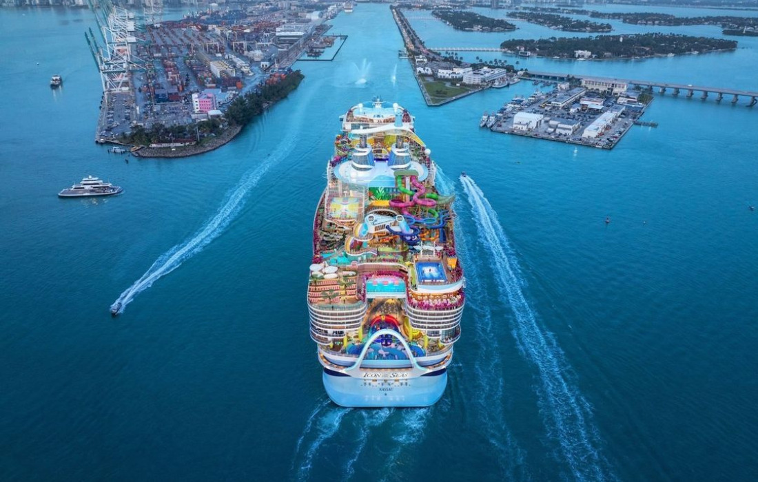 Icon of the Seas chegou em Miami