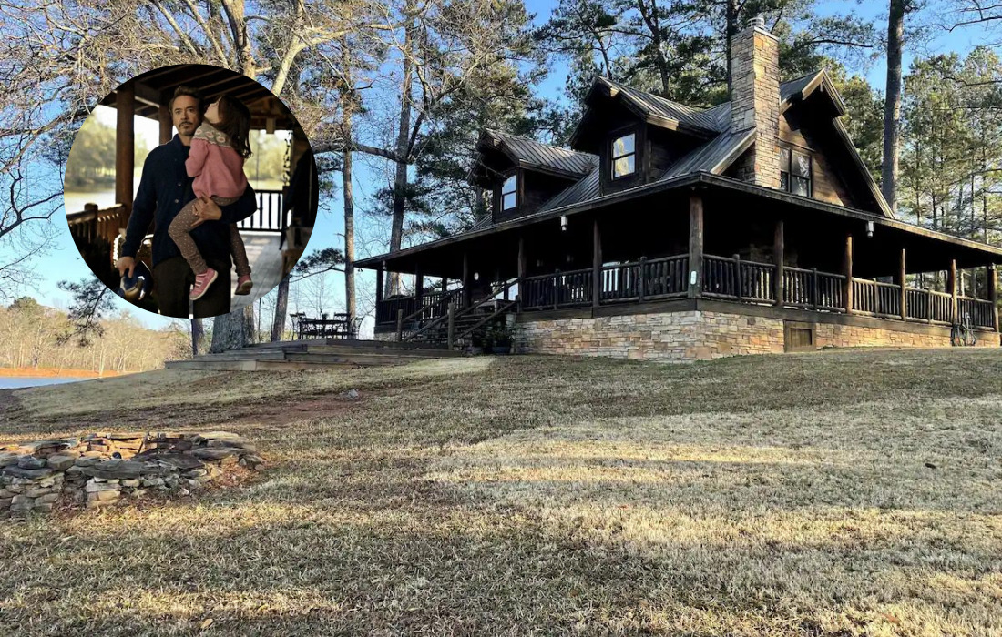 A casa no lago a 30 minutos de Atlanta, está disponível no Airbnb (divulgação)