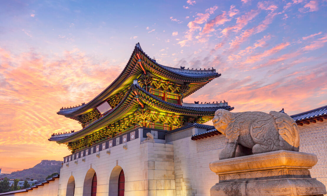 O Palácio Gyeongbokgung, em Seoul, é um magnífico complexo construído durante a dinastia Joseon (shutterstock)