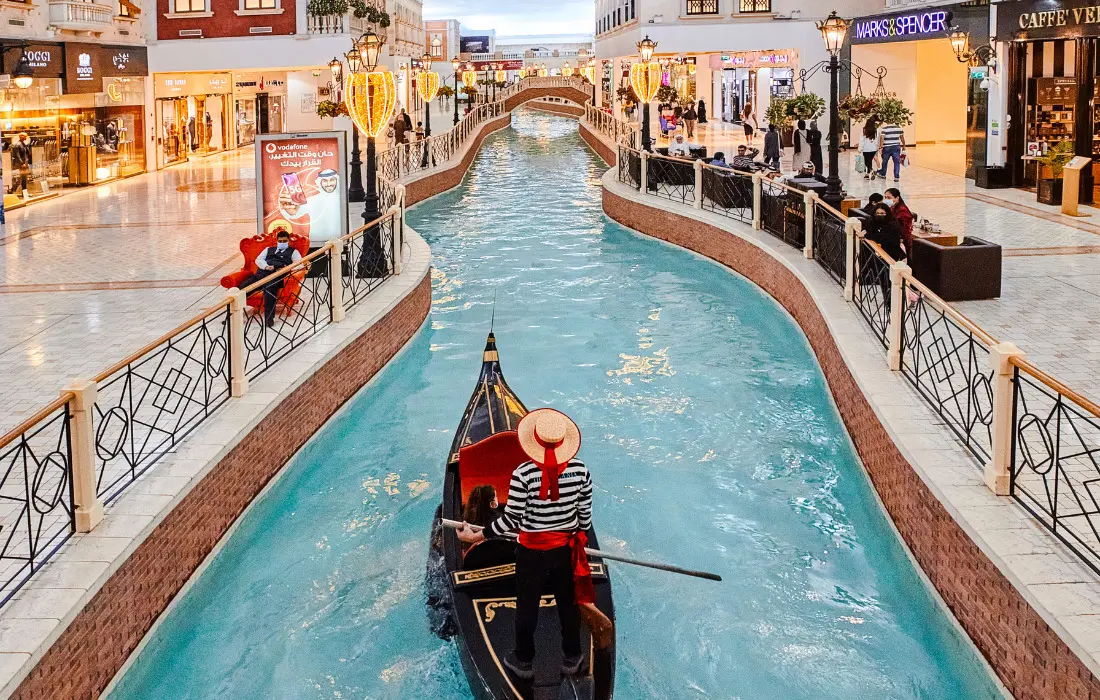 Interior do Villagio Mall. (Foto: divulgação Qatar Tourism)