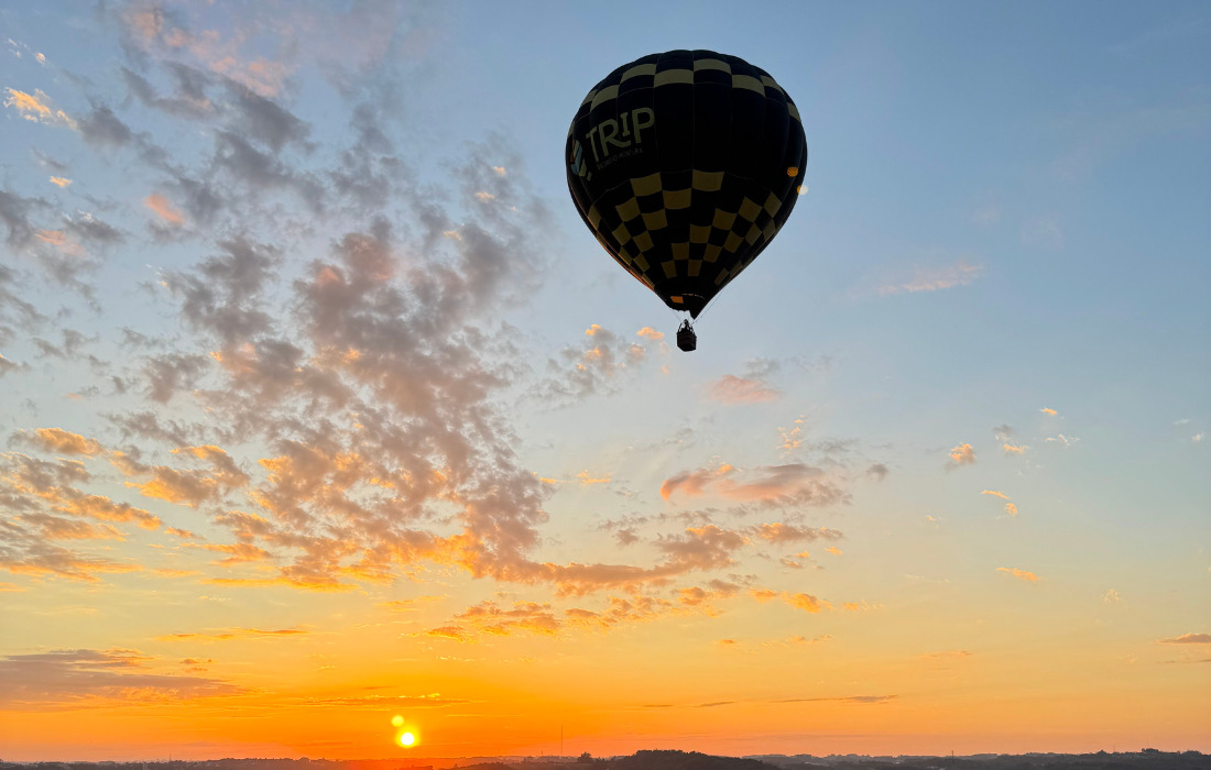 Passeio de balão no Vale dos Vinhedos