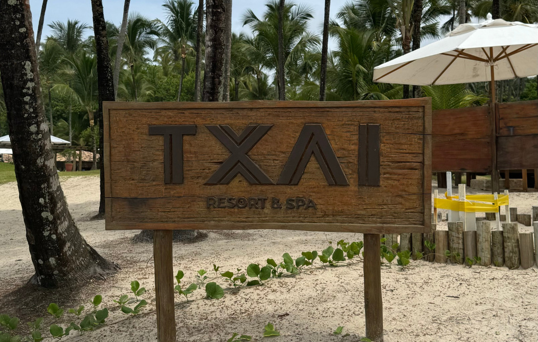 Txai Resort está situado na Mata Atlântica