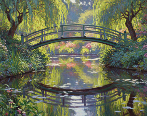 A ponte japonesa de Claude Monet