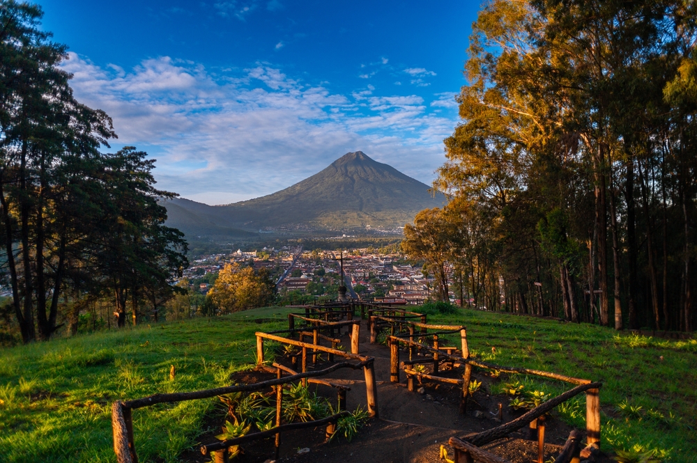 Vulcão Fuego na Guatemala