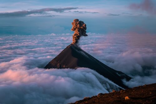 Vulcão Fuego na Guatemala