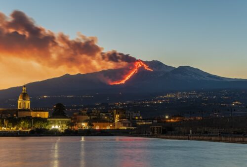 Vulcão Etna na Sicilia, Itália