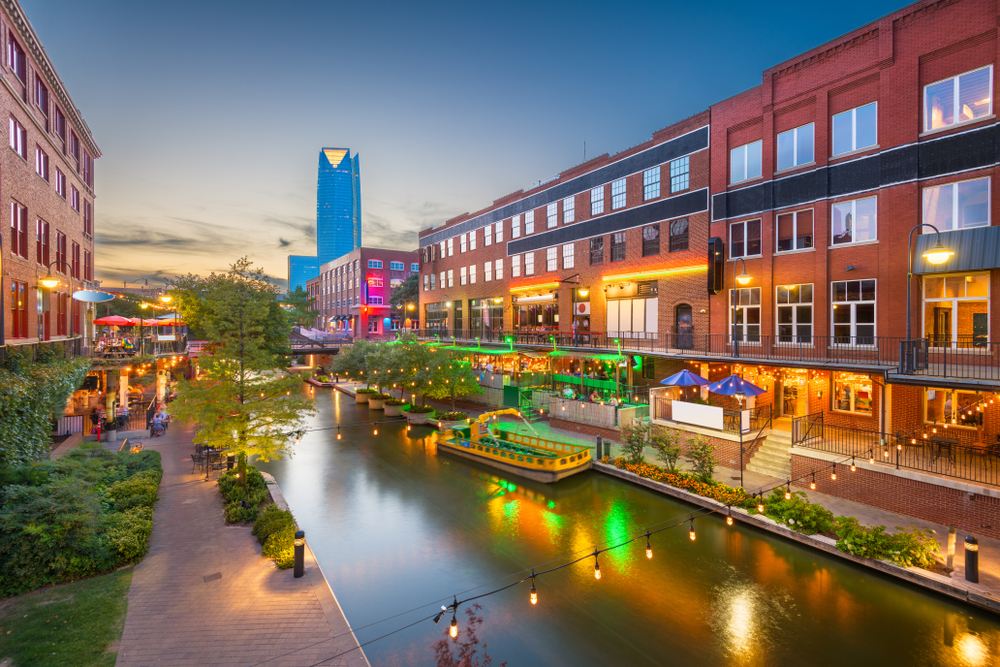 Bricktown Canal em Oklahoma