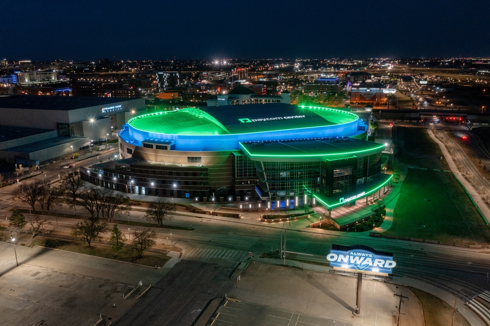 Paycom Center abriga jogos da NBA