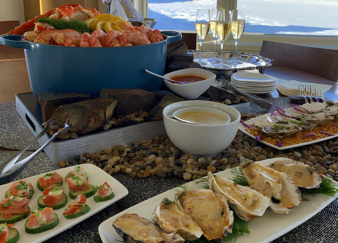 Gastronomia do Sheldon Chalet, no Alasca