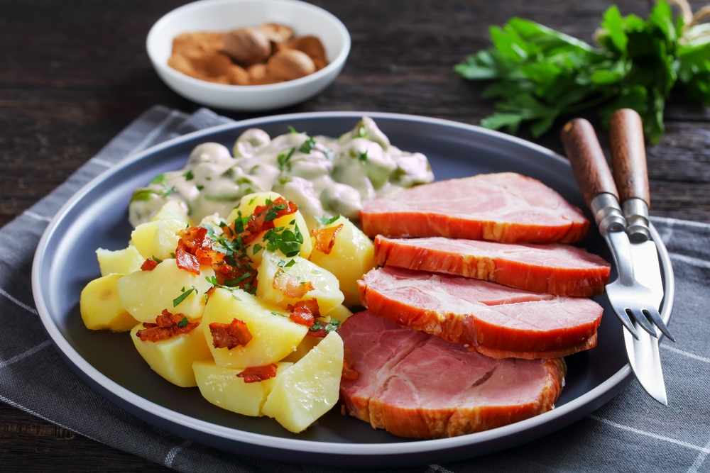 Carne de porco com fava, prato típico em Luxemburgo