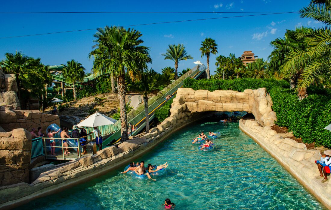 Aquaventure World é considerado o maior parque aquático do mundo e fica em Dubai