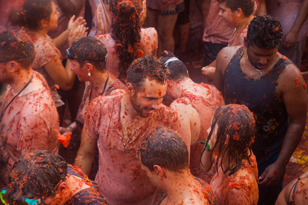 Famosa Tomatina na Espanha