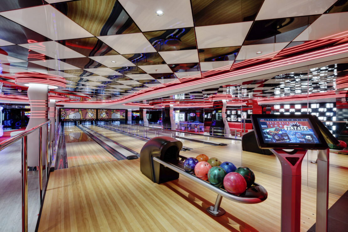 Pistas de boliche no MSC Seaview