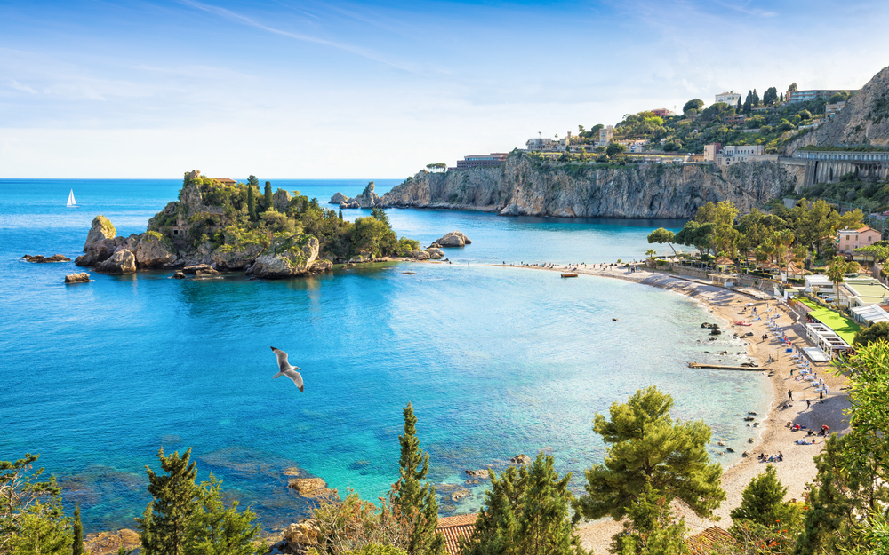 Ilha Isola Bella em Taormina