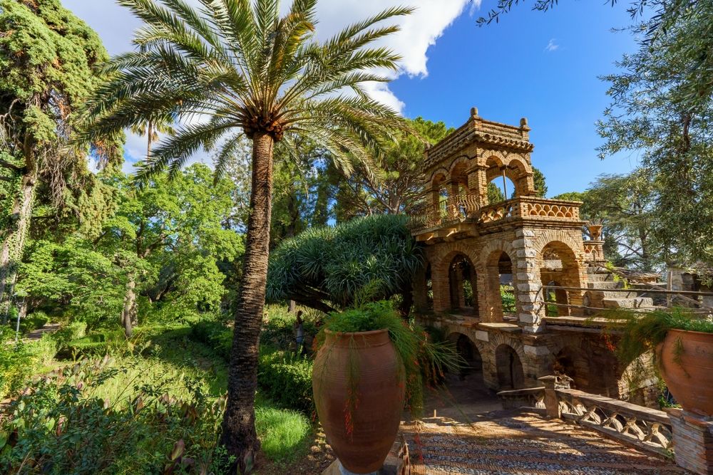 Jardim público em Taormina