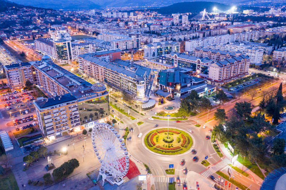 Podgorica, a capital de Montenegro