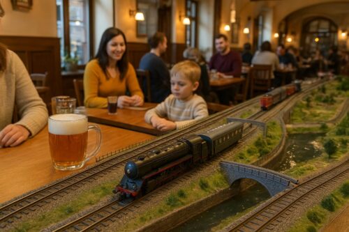 Výtopna Railway Restaurant encanta visitantes em Praga