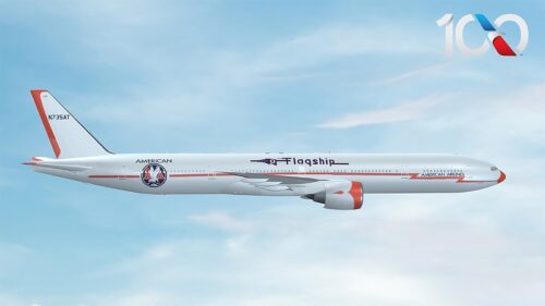 American Airlines celebra centenário com pintura especial retrô