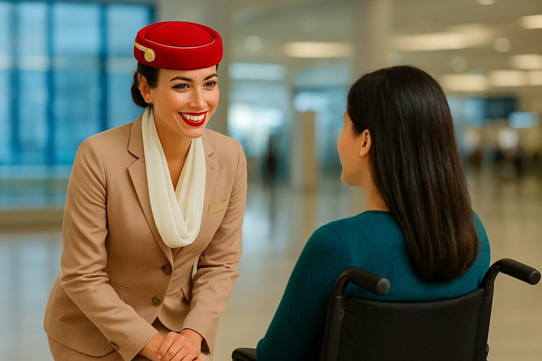Emirates lança hub digital e produtos para passageiros PCD