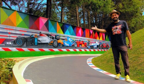 Sítio do Carroção recebe mural inédito de Eduardo Kobra