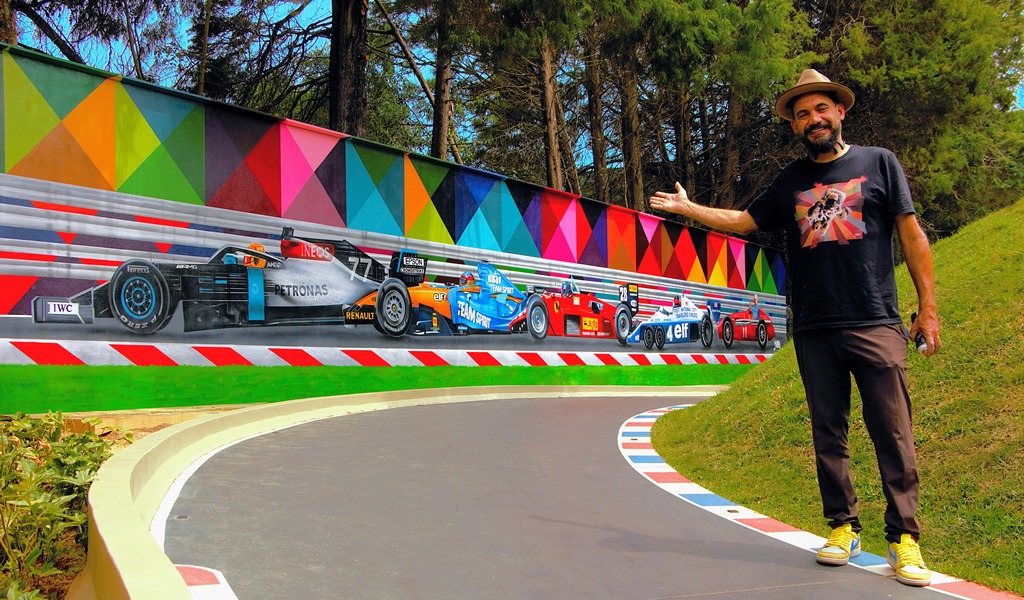 Sítio do Carroção recebe mural inédito de Eduardo Kobra