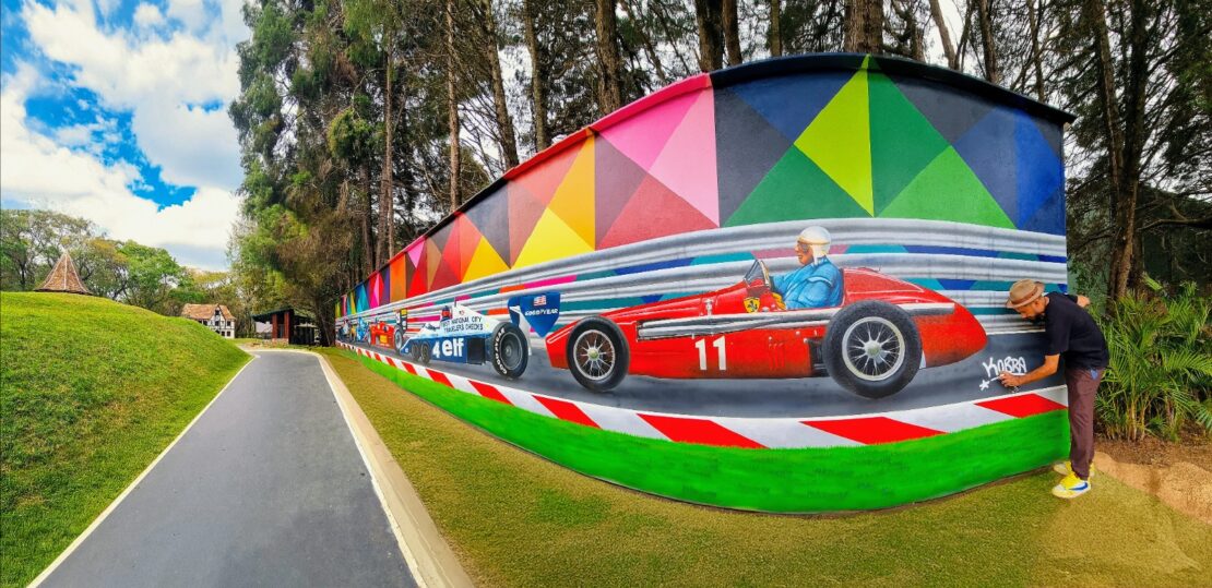 Sítio do Carroção recebe mural inédito de Eduardo Kobra