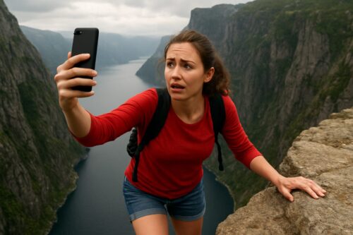 Turistas ignoram riscos para selfies e acidentes crescem