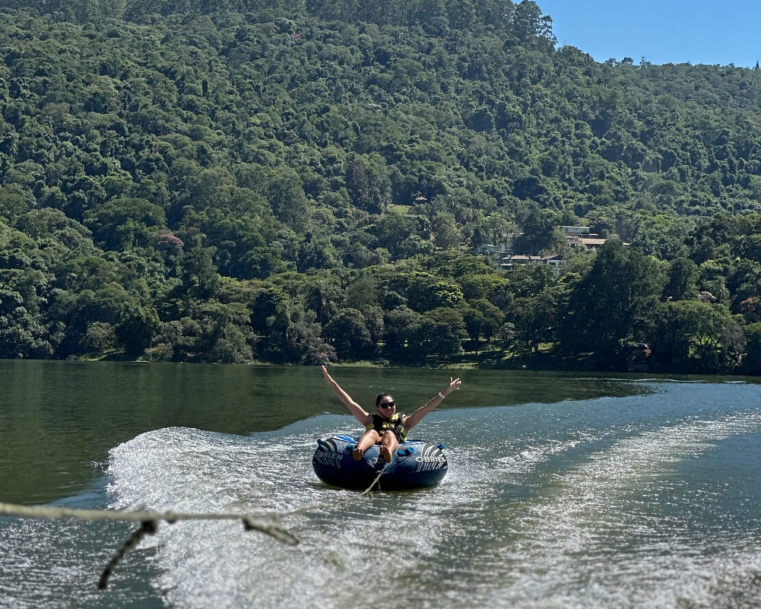 Represa de Mairiporã em meio à Mata Atlântica